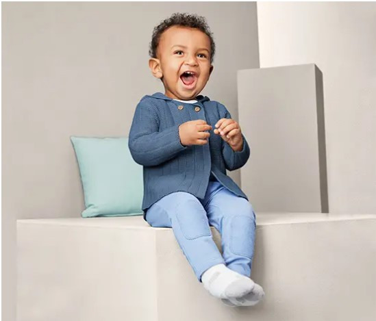 Зручна дитяча в'язана кофта з бавовни від tcm tchibo (Чібо), Німеччина, р. 80-92 см, фото 1