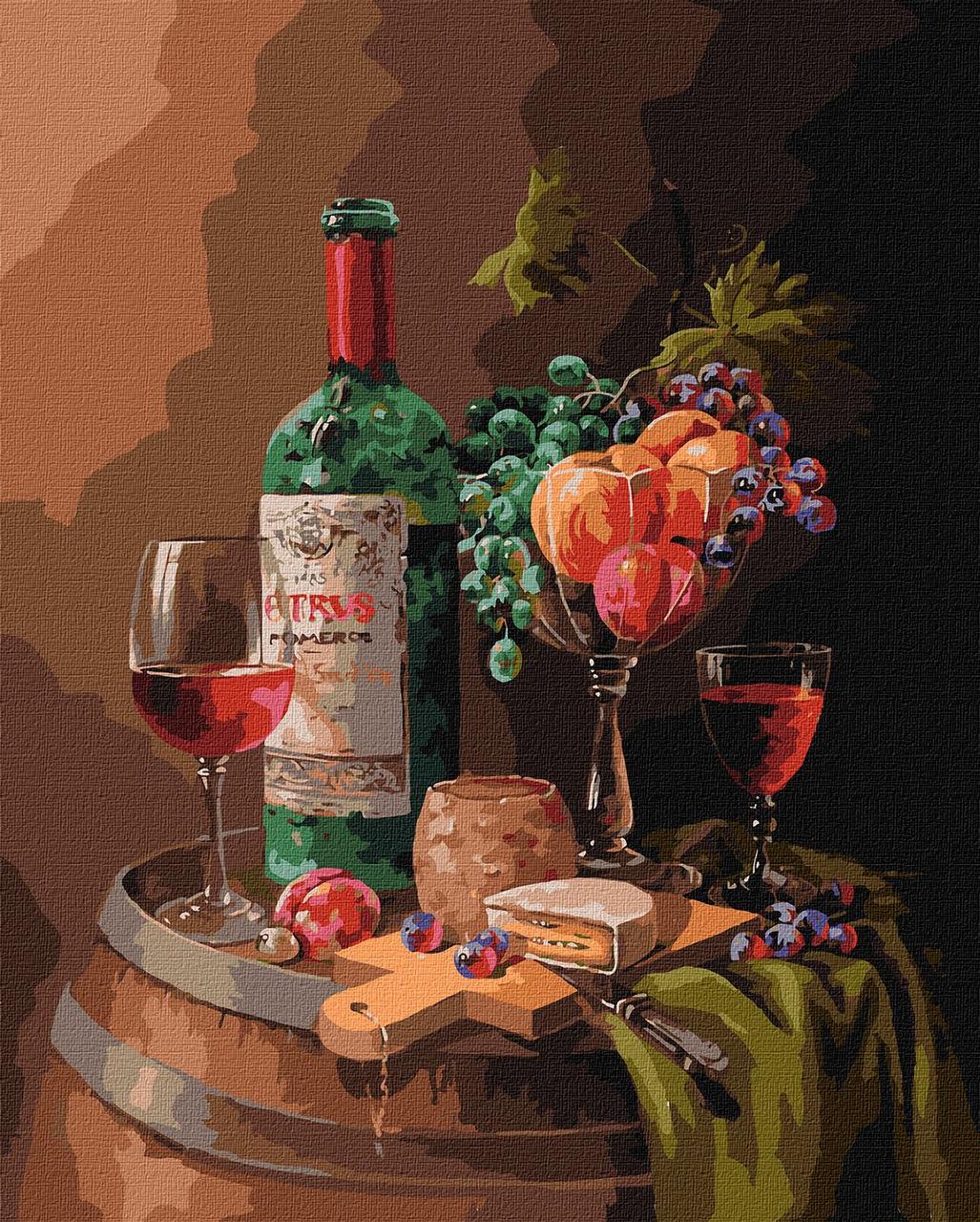 Картина за номерами Романтична вечеря. Натюрморт 40*50 см Ідейка KHO 5659