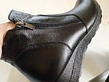 Ботинки черевики жіночі зимові на широку повну ногу великих розмірів 41, фото 3