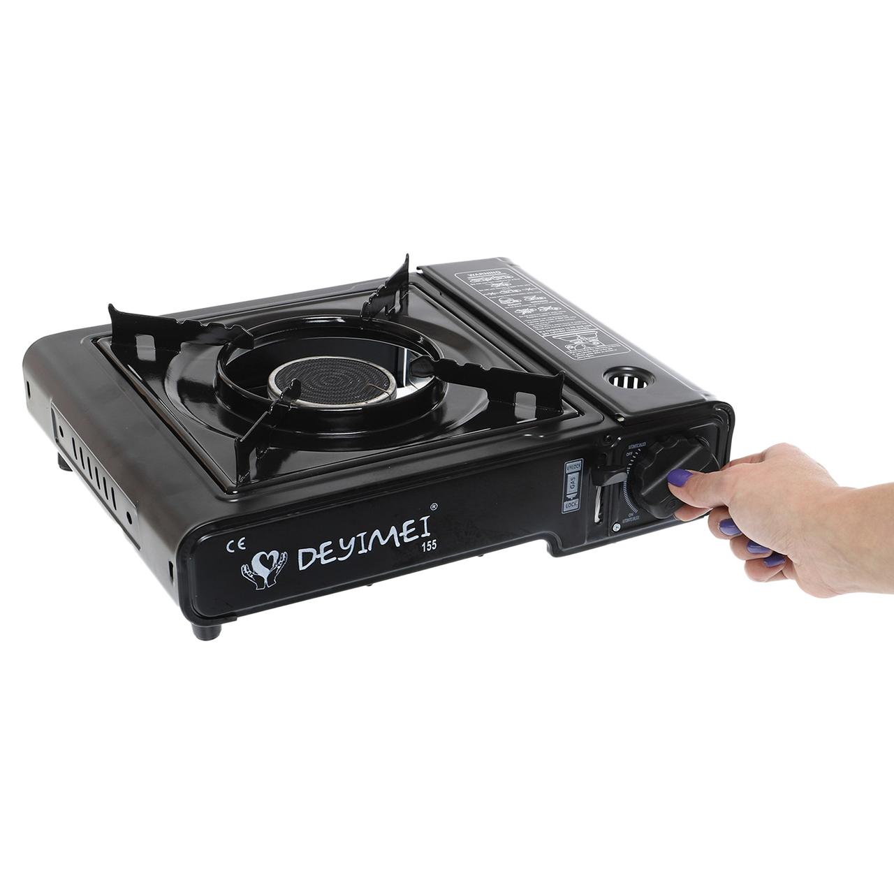 Плита газова туристична з п'єзопідпалювачем і адаптером SP-Sport