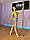 Комплект для pole dance для дівчинки топ та шорти з біфлексу з принтом тай-дай у патріотичних кольорах р.26-44, фото 5