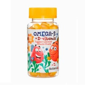 Омега-3+ вітамін D, жувальні таблетки для дітей 100 капс БАД
