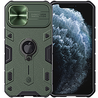 Защитный чехол Nillkin CamShield Armor iPhone 12 Pro Max Green | Шторка на камеру