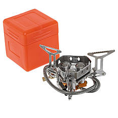 Пальник газовий туристичний із вітрозахистом і зі шлангом під балони KOVAR