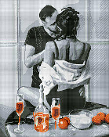 Алмазна мозаїка/вишивка Ранкова пристрасть 40*50 см Ідейка AMO 7448