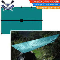 Походный туристический тент Tent 4x6м облегченный кемпинговый тент с петлями +набор шнуров-растяжек в комплект