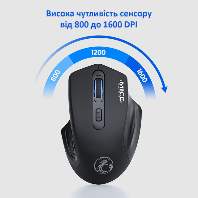 Мышка беспроводная iMice G-1800 USB+Bluetooth на аккумуляторе