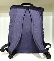 Жіночий рюкзак міський молодіжний тканинний прогулянковий фіолетовий діловий 40х30х16 см Dolly 387, фото 2