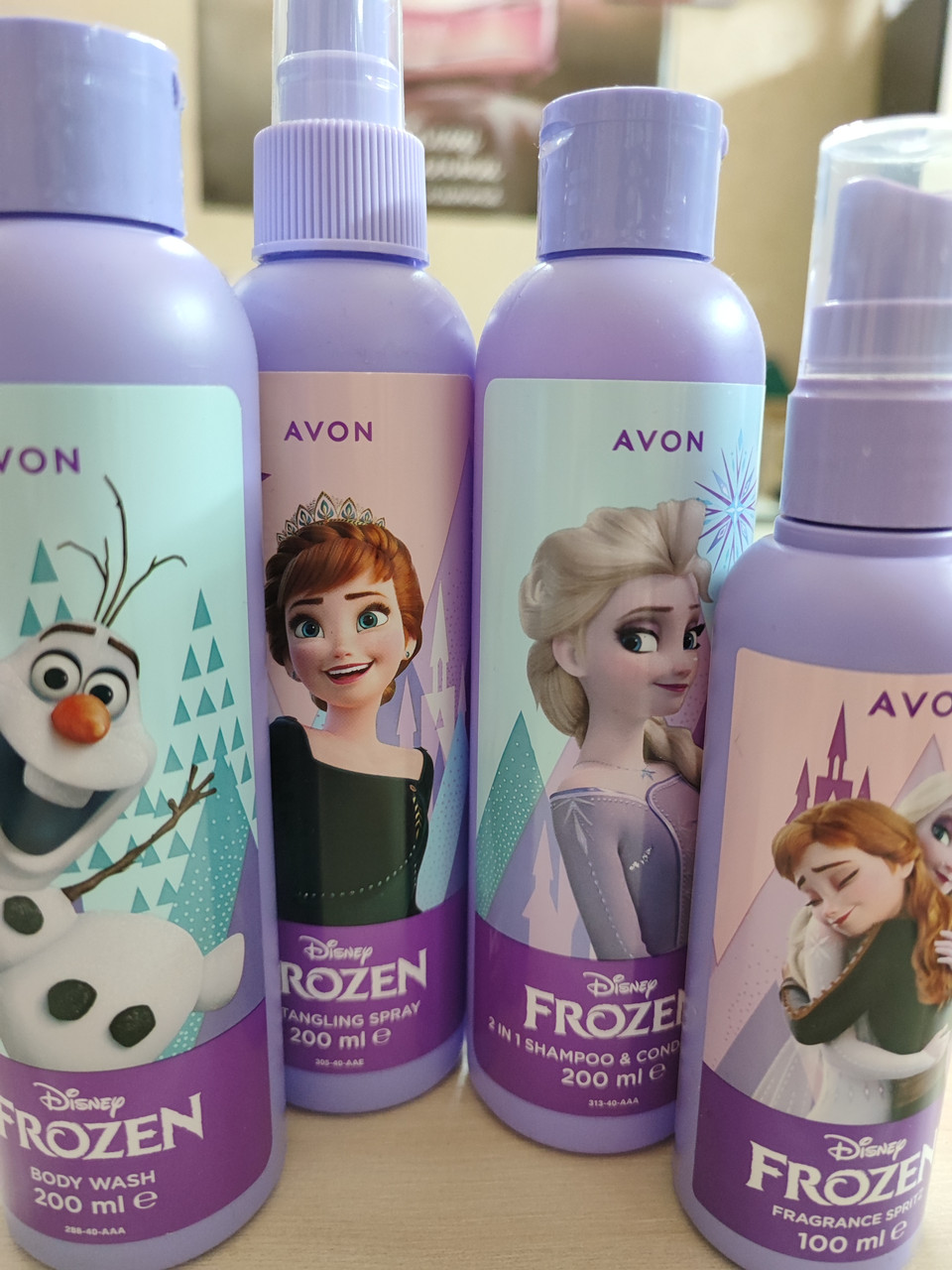 Набір для дивчаток AVON з 4х одинарний- Disney Frozen II — Холодне Серце