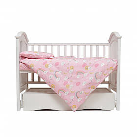Дитяча змінна постіль на 4 елементи Twins Sky, рожевий