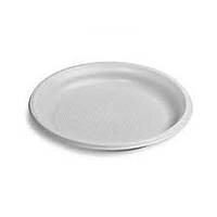 Тарілка пластикова одноразова біла Ø165 мм Супер 100 шт/уп.