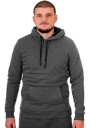 Худі чоловіче Superblue 21-8541N.K темно-сіре XL, фото 3