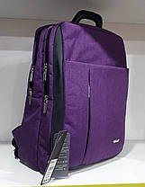 Жіночий рюкзак міський молодіжний тканинний прогулянковий Бузковий діловий 40* 30 см Dolly 391, фото 2