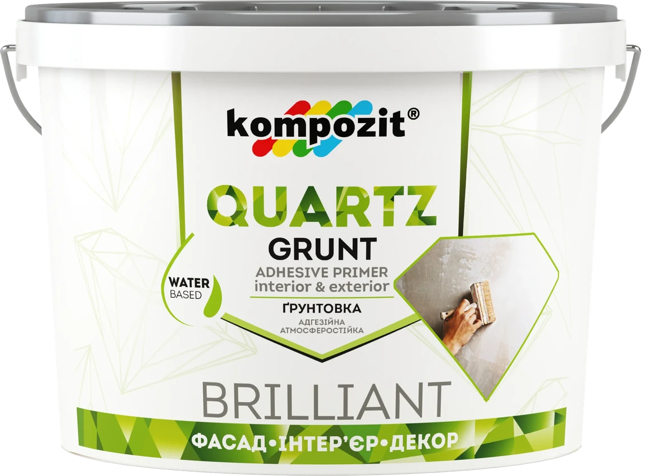 Kompozit Ґрунтовка адгезійна атмосферостійка Quartz-Grunt, 4 кг