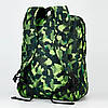 Рюкзак шкільний підлітковий діловий зелений камуфляж 40*30 см Dolly 388, фото 7