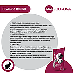 Премікс для кролів з кокцидіостатиком - преміум класу AVA ZDOROVA протягом всього періоду відгодівлі. Мішок 25 кг., фото 7