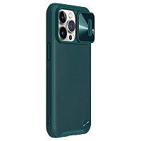 Чехол Nillkin Camshield Leather шторка на камеру iPhone 13 Pro 6.1" Green