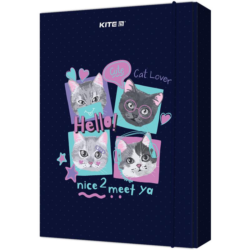 Папка для зошитів на гумці Kite So Sweet K23-210-1, картон
