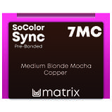 7MC (блонд мокко мідний) Тонуюча фарба для волосся без аміаку Matrix SoColor Sync Pre-Bonded,90ml, фото 3