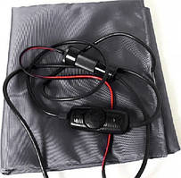 Електроковдра автомобільна туристична 200х150 см 12V, сіра