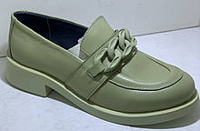 Туфлі жіночі лофери з натуральної шкіри від виробника модель ПЛ23-117