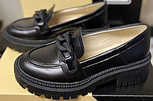 Туфлі жіночі лофери з натуральної шкіри від виробника модель КЛ23-117