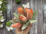 Тюльпани у снігу 6 шт/уп., помаранчевого кольору, фото 7