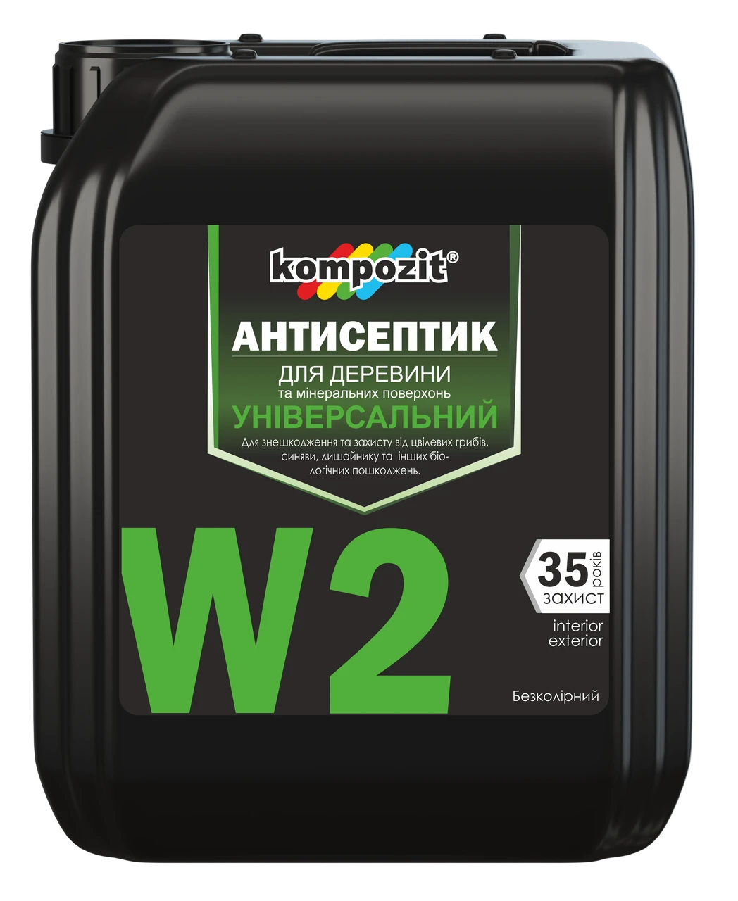 Kompozit Антисептик універсальний для деревини та мінеральних поверхонь W2, 1 л