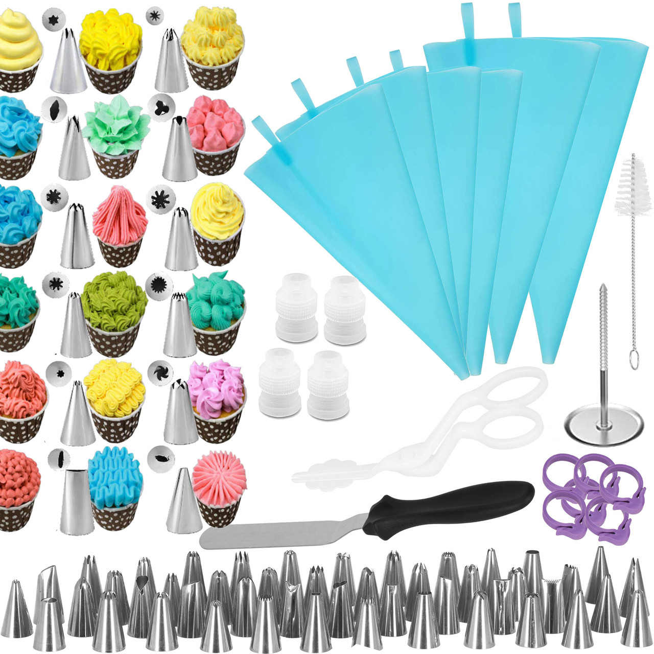 Набір кондитерський для декору тортів та кексів Springos 70 інструментів KI0092 -UKMarket-, фото 1