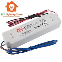 Блок питания Mean Well, LPV-60-48, 48V, 60W, 1.25А, IP67