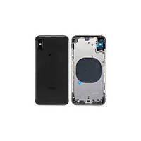 Корпус для iPhone X, чорний, з тримачем SIM-карти, з боковими кнопками