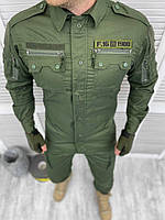 Тактический костюм олива демисезон, военная тактическая форма рип-стоп