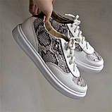 Шкіряні кросівки жіночі, фото 3