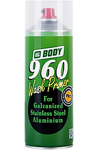 Spray 960 Wash primer кислотний грунт жовтий 400 мл, HB BODY