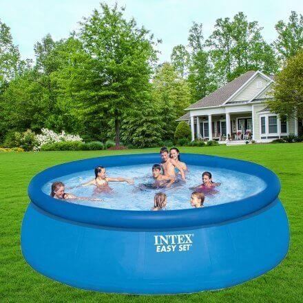 Надувной бассейн Intex 26168 Easy Set 457х122 см круглый с лестницей и ...
