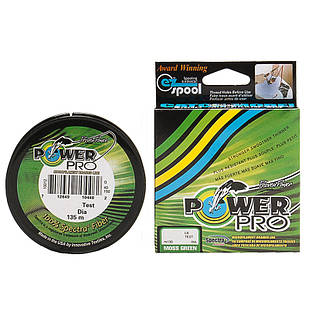 Шнур плетений Power Pro 0,16 темно-зелений