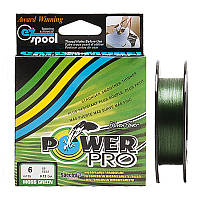 Шнур плетёный Power Pro 0,12 тёмно зелёный