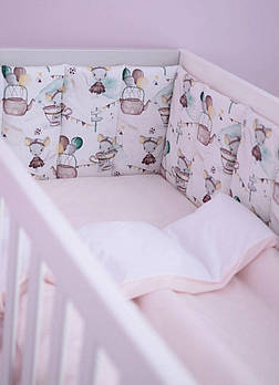 Дитяча постільна білизна в ліжечко Baby Veres Mouse 6 в 1