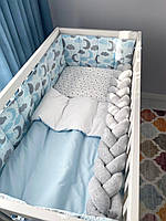 Постільний комплект у ліжечко Baby Veres Sleepy moon blue 6 в 1, фото 6
