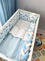 Постільний комплект у ліжечко Baby Veres Sleepy moon blue 6 в 1, фото 7