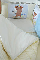 Постільний комплект у ліжечко Baby Veres Velour Friendly Pes 5 в 1, фото 3