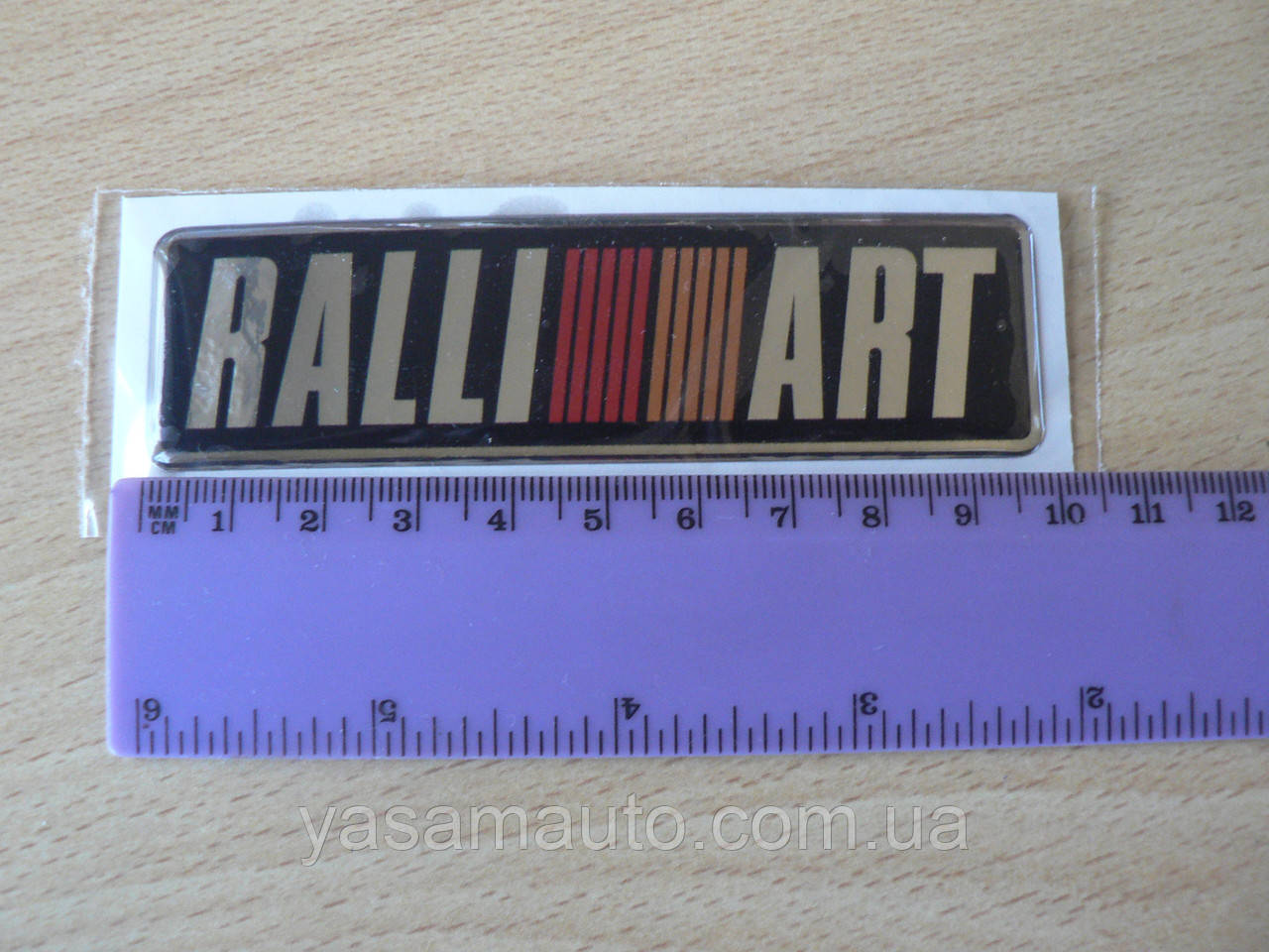 Наклейка s силіконова напис RALLI ART силікон 100х28.5х1.3мм Арт Ралі