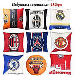 Подушка сувенірна декоративна з логотипом Манчестер, фото 10