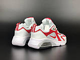 Жіночі кросівки Nike Air Max 270 шкіряні сіточка стильні молодіжні білі червоні, фото 6
