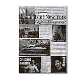 Пакет із прорізною ручкою поліетиленовий розмір 41х51+3 "Газета-гламур" щільність 90 мкр ДПА 50 шт/уп., фото 2