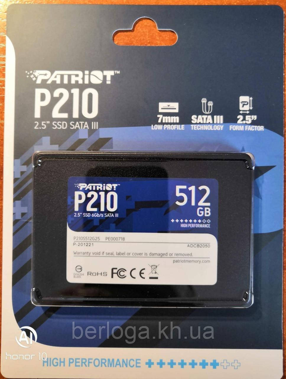 SSD-накопичувач PATRIOT P210 512 GB (P210S512G25)