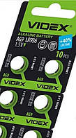 Батарейка AG 9LR 936 1,5 V Videx (10 шт упаковка) Alkaline