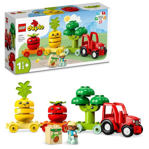 Конструктор Лего Дупло Трактор з овочами та фруктами Lego Duplo 10982