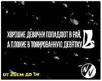Вінілова наклейка на авто Хороші дівчатка ВАЗ 2109 50*10 см