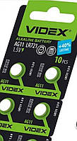Батарейка AG 11 LR 721 1,5 V Videx (10 шт упаковка) Alkaline